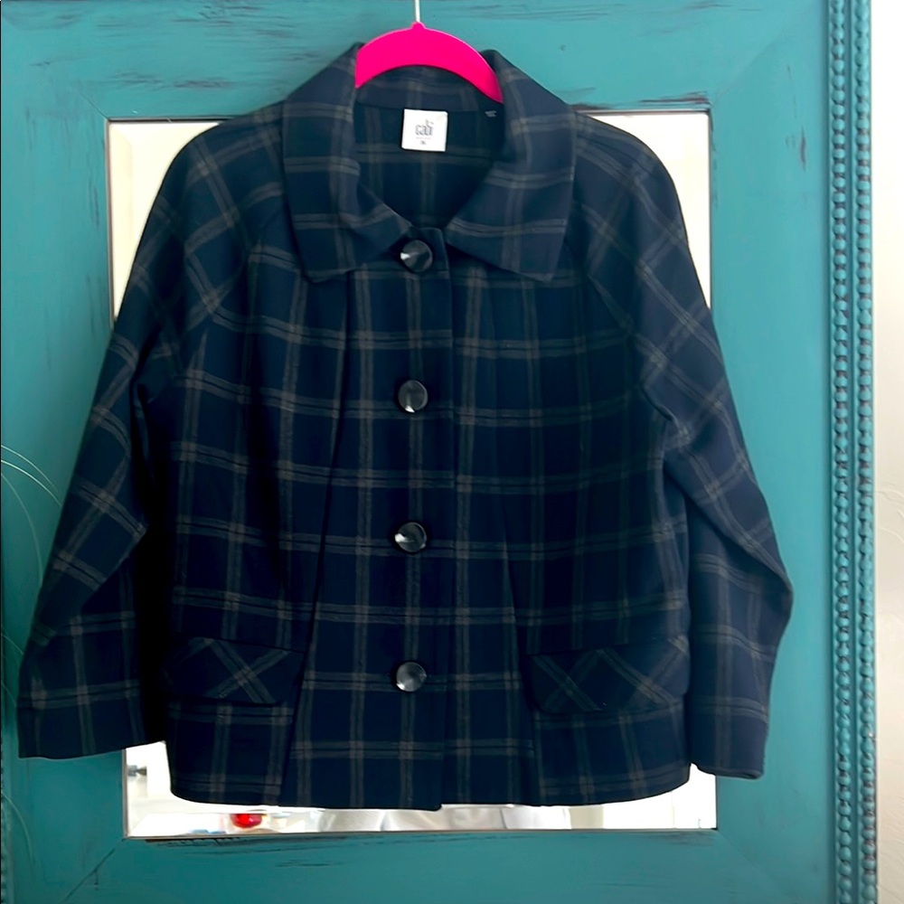 CAbi 3551 Plaid Connery Jacket. NWOT. Size M. Style #3551